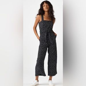 VETTA Black Ditsy Floral Two Piece Jumpsuit (update: both pieces now available)
